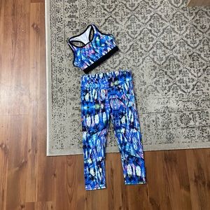 Fabletics printed workout set